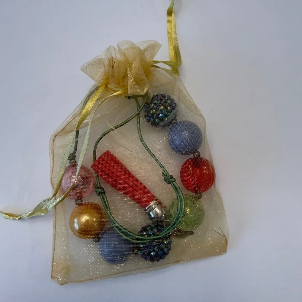 Aubrey's Bead Closet Adjustable Necklace with Tassel 0-5Y